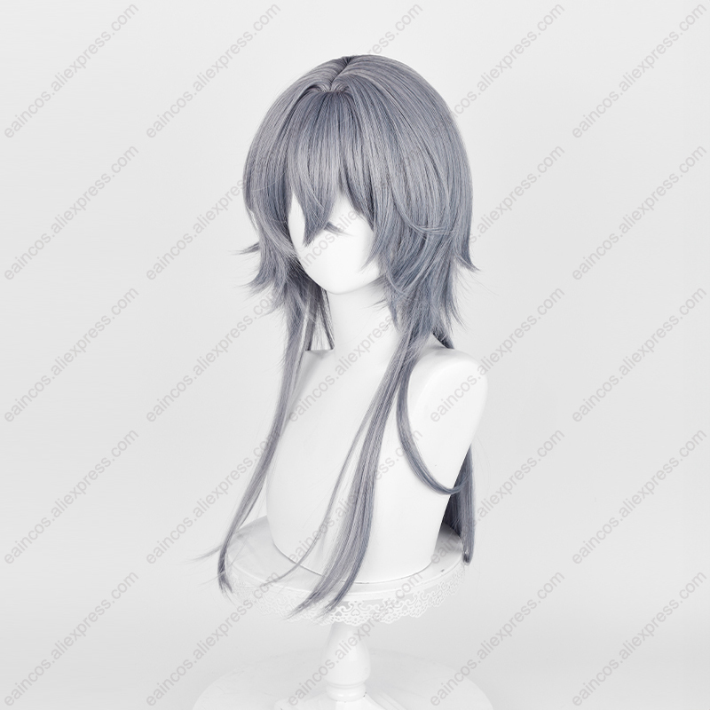 Arknights Logos Cosplay Wig 62 - Anime Cosplay Blue Hair ulasan dan harga