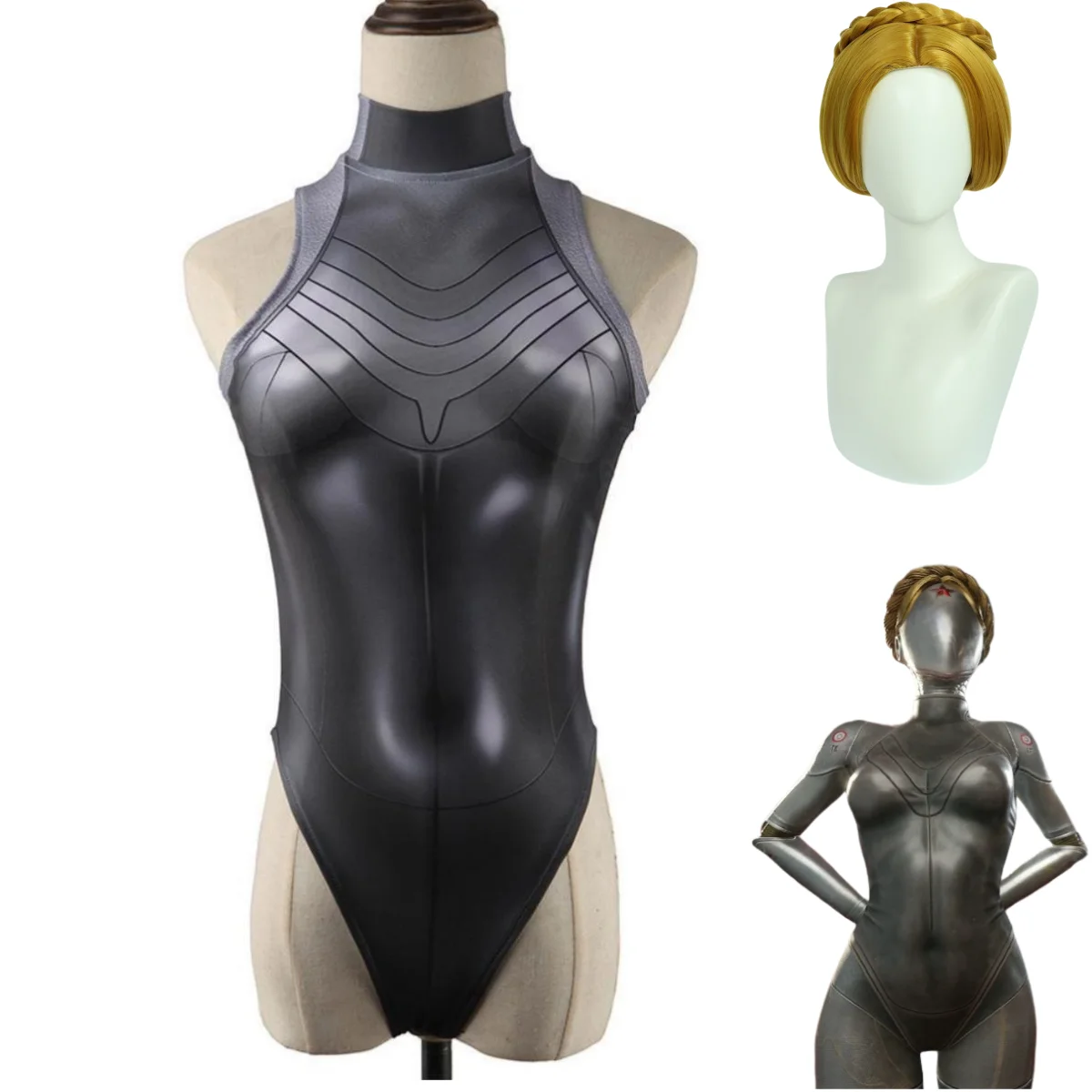 Robot Twins Cosplay Costume fo - Anime Cosplay Jumpsuit ulasan dan harga