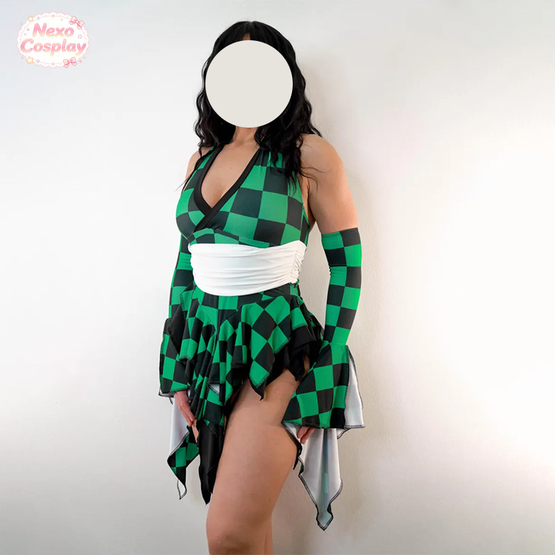 Gender‑bend Tanjiro Kamado Swi - Anime Cosplay Jumpsuit ulasan dan harga