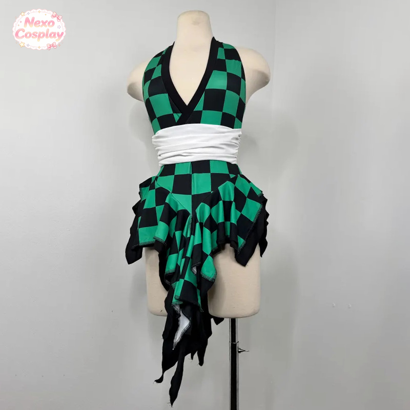 Gender‑bend Tanjiro Kamado Swi - Anime Cosplay Jumpsuit ulasan dan harga