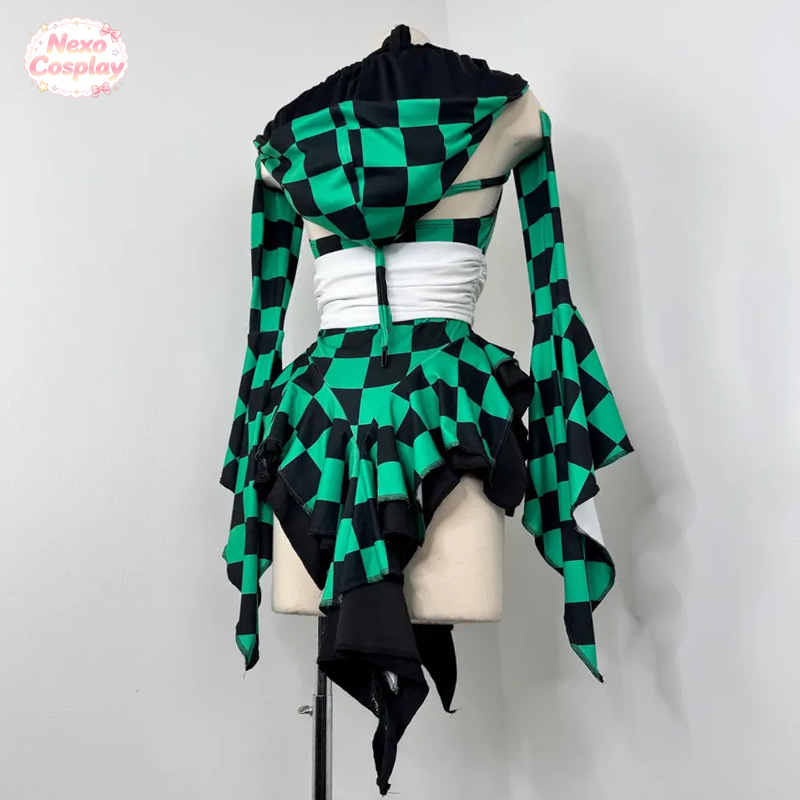 Gender‑bend Tanjiro Kamado Swi - Anime Cosplay Jumpsuit ulasan dan harga