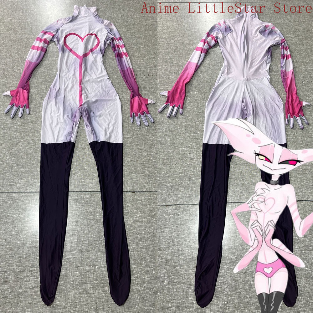 Anime Angel Dust Game Cosplay  - Anime Cosplay Jumpsuit ulasan dan harga